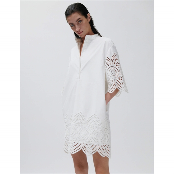 2NDDAY Kiwa Poplin Charm Kjole, Brilliant White